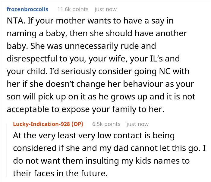 New Dad Shuts Up Rude Grandma Throwing Huge Fit Over Newborn's ‘Ugly’ Name, Seeks Support Online New Dad Shuts Up Rude Grandma Throwing Huge Fit Over Newborn's ‘Ugly’ Name, Seeks Support Online
