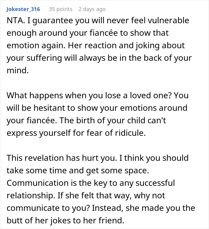 Bad Joke Ruins Engagement As Man&rsquo;s Sister Reveals What Fianc&eacute;e&rsquo;s Been Saying Behind His Back