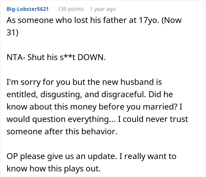 Man Sets Daughter Up For Life Before He Passes Away, Stepdad Threatens To Take It Away