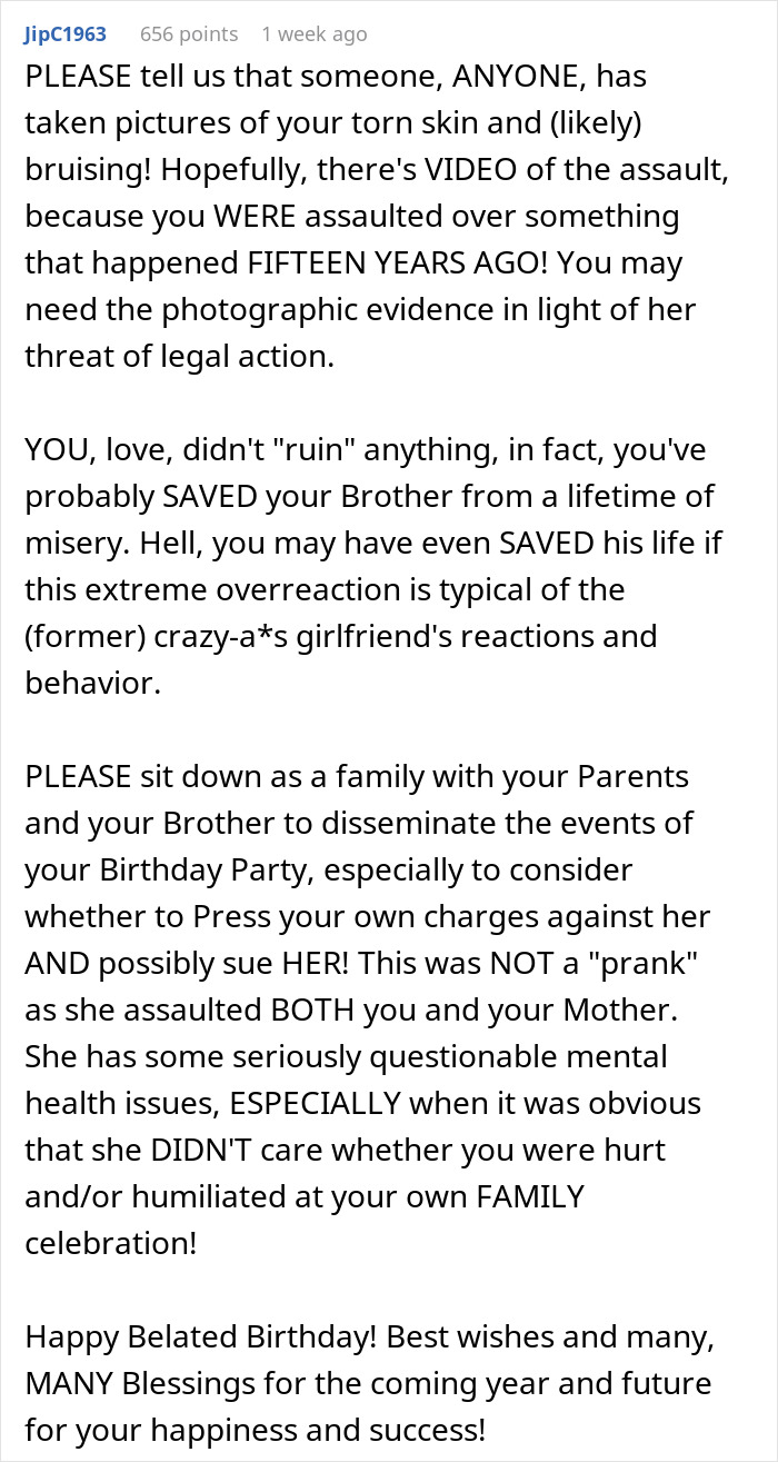 Woman's Birthday Leads To The End Of Brother's Relationship After SIL Plays Horrible Revenge Prank Woman's Birthday Leads To The End Of Brother's Relationship After SIL Plays Horrible Revenge Prank