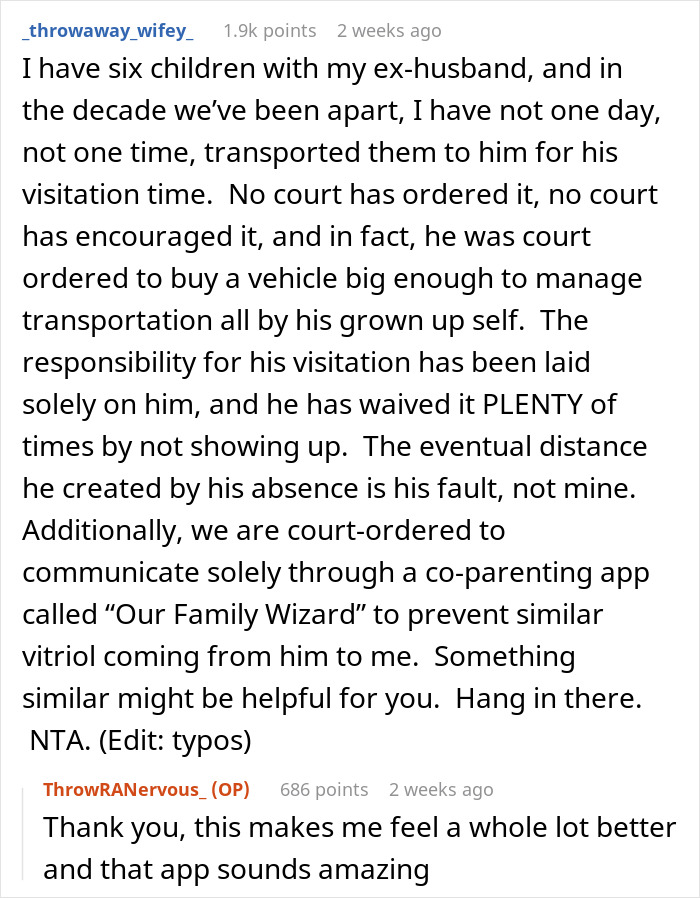 Ex Wants To See His Kids But Won’t Lift A Finger, Livid When Mom Refuses To Drive Them To See Him Ex Wants To See His Kids But Won’t Lift A Finger, Livid When Mom Refuses To Drive Them To See Him