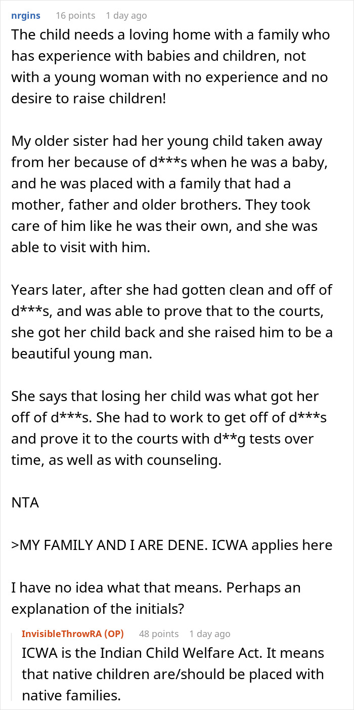 Parents Accuse Daughter Of Abandoning Sister's Baby After She Refuses To Adopt Her