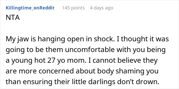 Mom Of 4 Disturbs Other Women At The Pool With Her Swimsuit, Asks If It Was Inappropriate