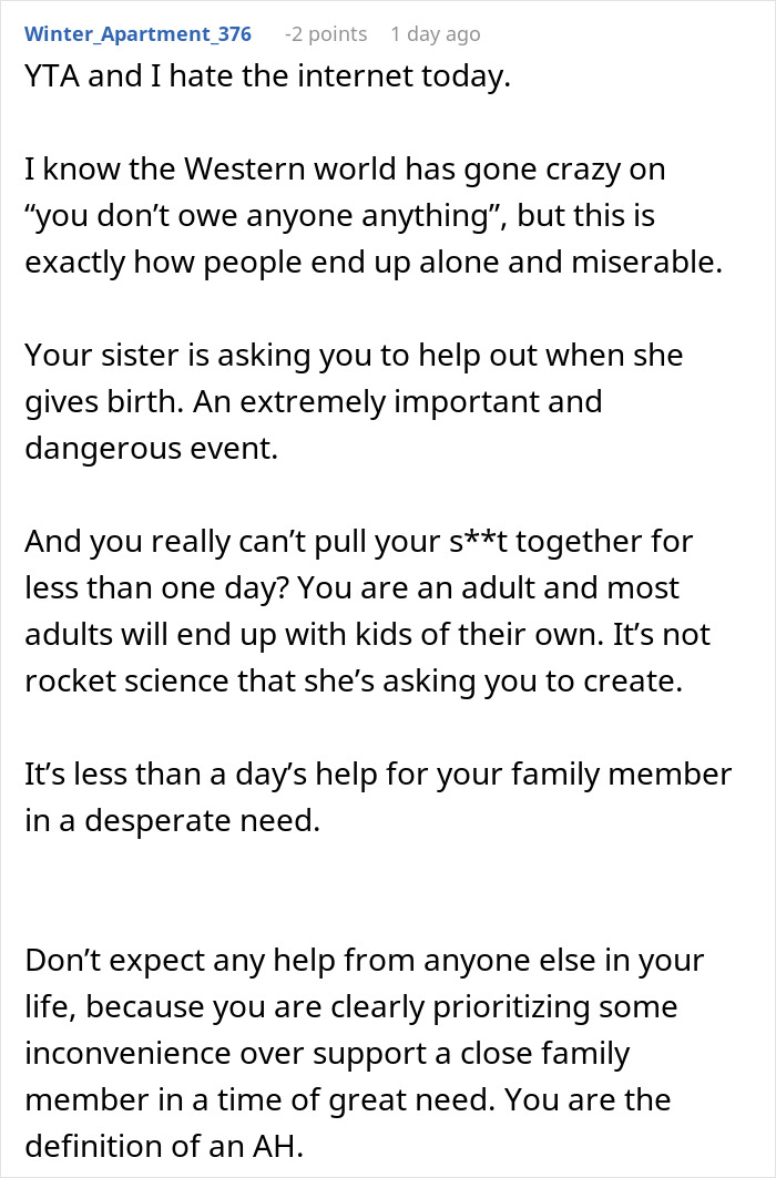 &ldquo;They&rsquo;ve Tried Over 20 Babysitters&rdquo;: Woman Refuses To Babysit Sister&rsquo;s Kids While She Gives Birth