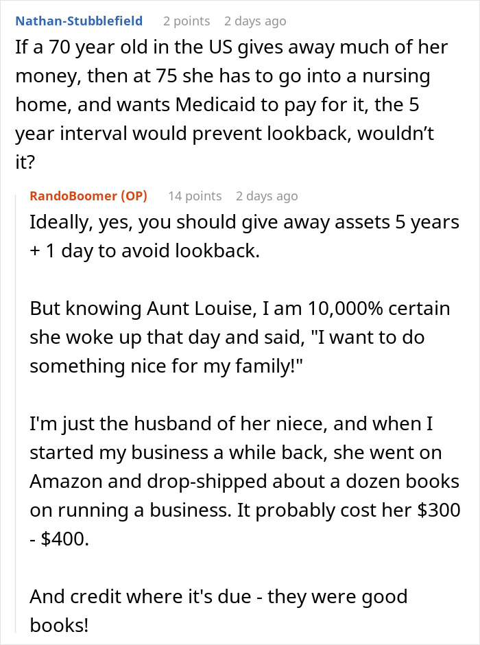 Aunt’s Generous Gift Turns Into A Headache As Her Greedy Daughter Demands It Back Aunt’s Generous Gift Turns Into A Headache As Her Greedy Daughter Demands It Back