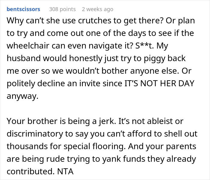 Bride Under Fire After Refusing To Exceed Budget For Brother&rsquo;s Disabled Fianc&eacute;e&rsquo;s Needs