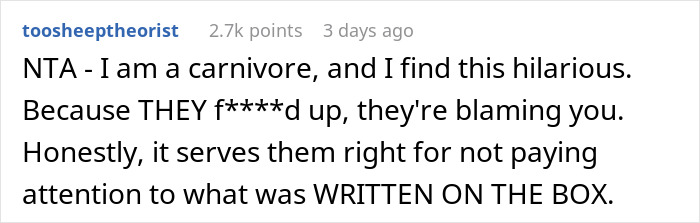 Couple Take Offense At Grandkid’s Veggie Meat, But Don’t Notice A Thing When They Eat It By Mistake Couple Take Offense At Grandkid’s Veggie Meat, But Don’t Notice A Thing When They Eat It By Mistake