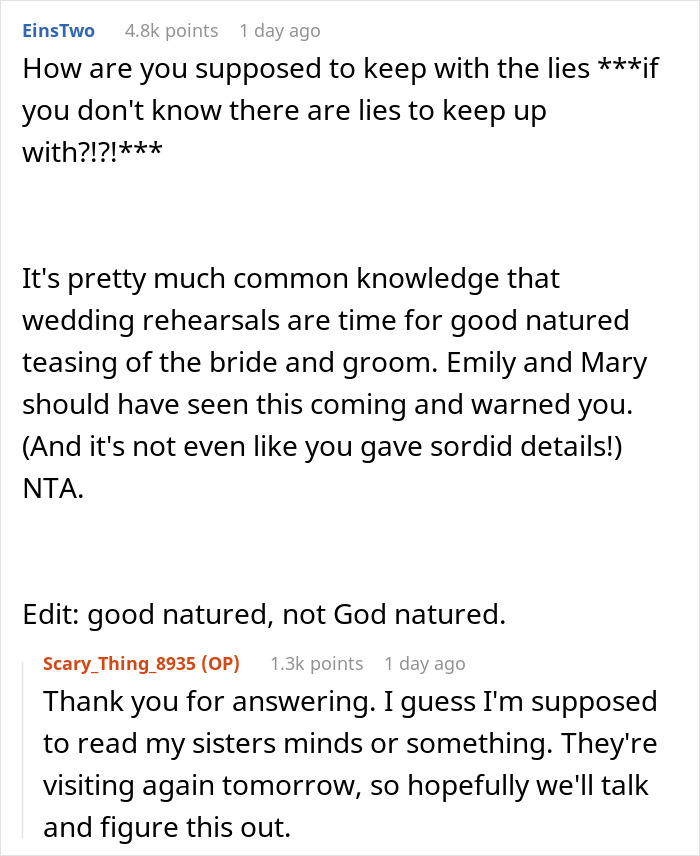 Woman&rsquo;s Wild Past Comes Back To Haunt Her After Sis Accidentally Tells Her Fianc&eacute; About It