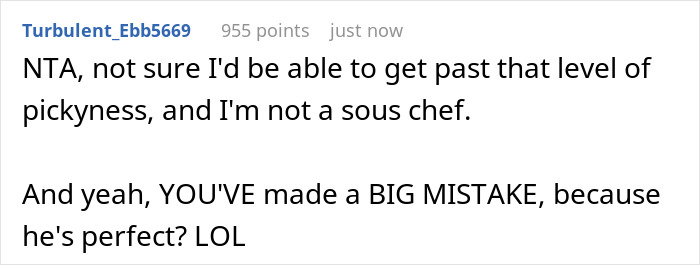 30YO Acts Like A Kid When It Comes To Food, Won&rsquo;t Eat Anything &ldquo;Complicated&rdquo;, Chef GF Dumps Him