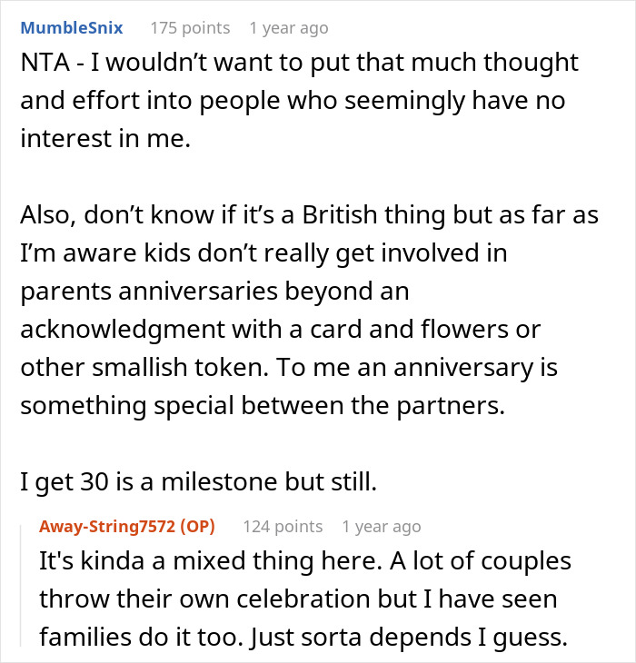 Woman Rejects Sister&rsquo;s Request To Help With Parents&rsquo; Anniversary After Years Of &lsquo;Favoritism&rsquo;