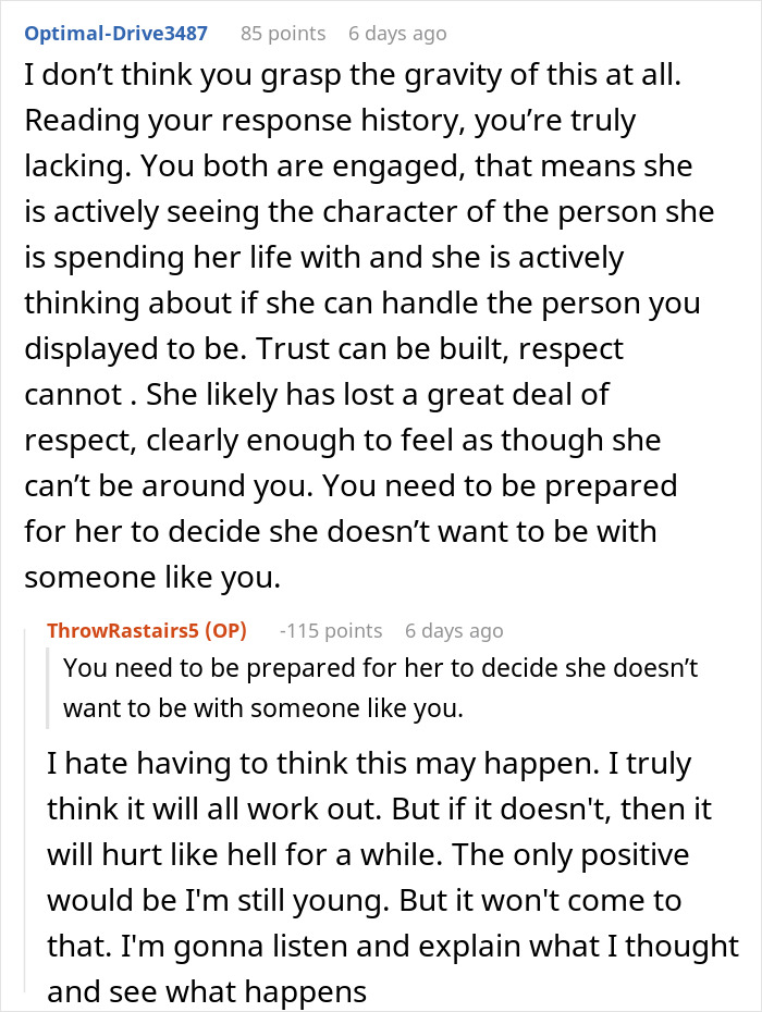 &ldquo;I Just Kept Eating&rdquo;: Nurse Confused Why Fiance Won&rsquo;t Live With Him After He Ignores Emergency