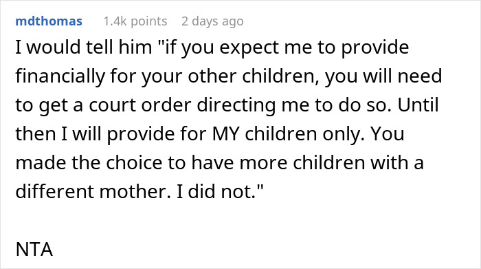 &ldquo;AITA For Reminding My Ex I&rsquo;m Only Responsible For Our Children And Not All Of His Kids?&rdquo;