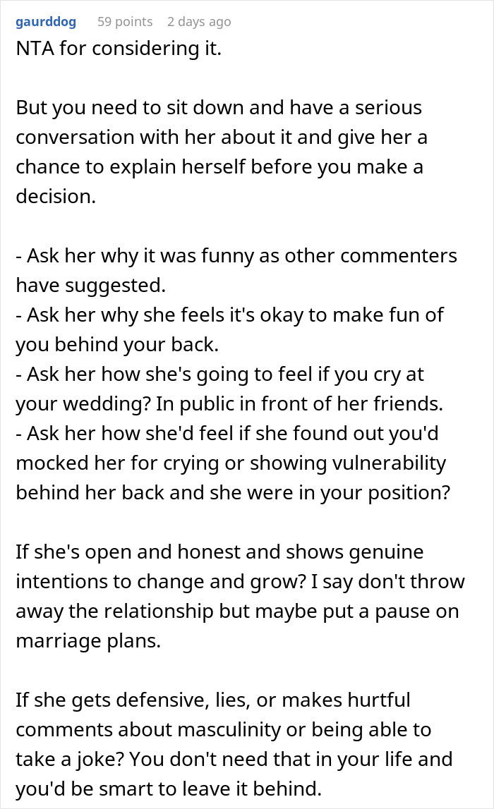 Bad Joke Ruins Engagement As Man&rsquo;s Sister Reveals What Fianc&eacute;e&rsquo;s Been Saying Behind His Back