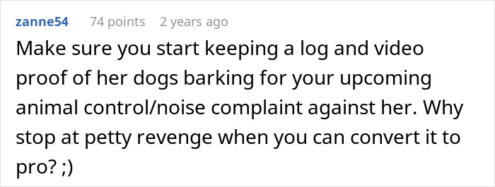 Bad Neighbors Scream At Lady For Using Her Own Yard Due To Their Reactive Dogs, She Gets Revenge Bad Neighbors Scream At Lady For Using Her Own Yard Due To Their Reactive Dogs, She Gets Revenge