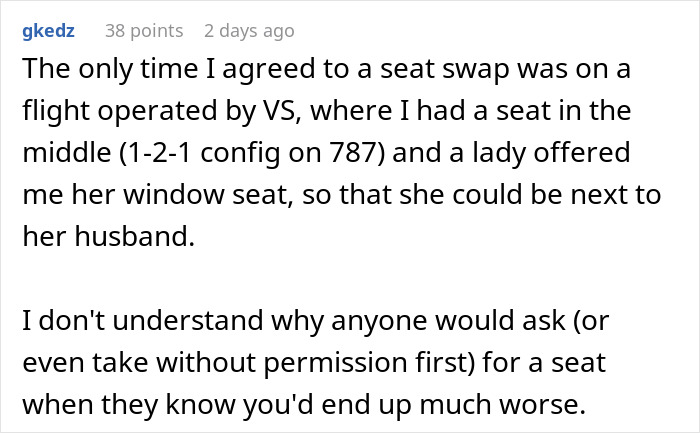 Man Tries To Make A Woman Give Up Her Husband&rsquo;s Seat For Him Until Another Passenger Humbles Him