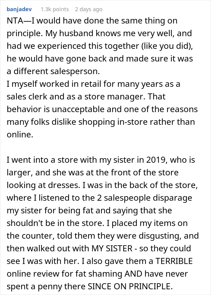 Wife Has A ‘Pretty Woman’ Moment, Returns Hubby’s Gifted Bag To Spite Rude Sales Assistant Wife Has A ‘Pretty Woman’ Moment, Returns Hubby’s Gifted Bag To Spite Rude Sales Assistant