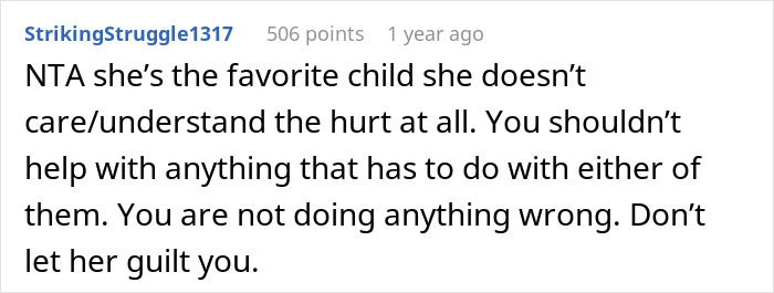 Woman Rejects Sister&rsquo;s Request To Help With Parents&rsquo; Anniversary After Years Of &lsquo;Favoritism&rsquo;