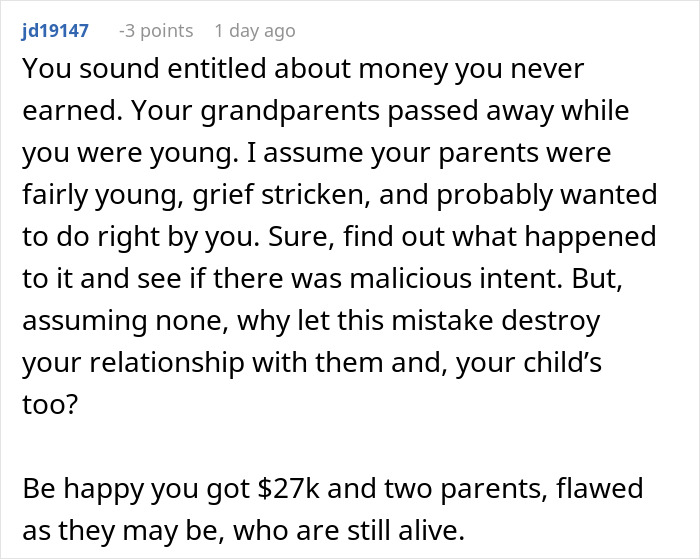 Parents Regret Blowing 90% Of Kid&rsquo;s Inheritance After Being Banned From Meeting Their Grandkids