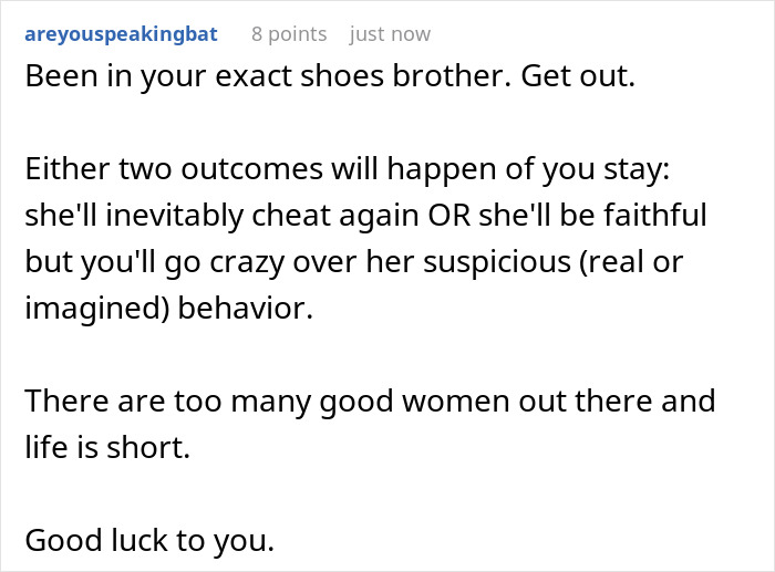 Man Learns GF Had Affair With Her Boss, She Begs To Stay Together, He Kicks Her Out