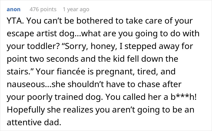 Guy Screams At Pregnant Fiancée For Refusing To Help Him Find Dog That Escapes Once A Week Guy Screams At Pregnant Fiancée For Refusing To Help Him Find Dog That Escapes Once A Week
