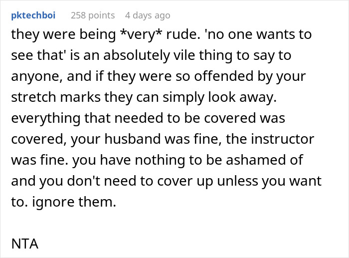 Mom Of 4 Disturbs Other Women At The Pool With Her Swimsuit, Asks If It Was Inappropriate