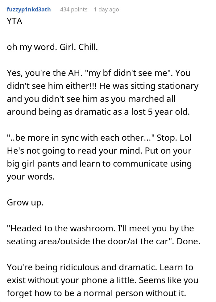 GF Wonders About Strength Of Relationship After BF Doesn&rsquo;t Come Looking For Her After 10 Minutes