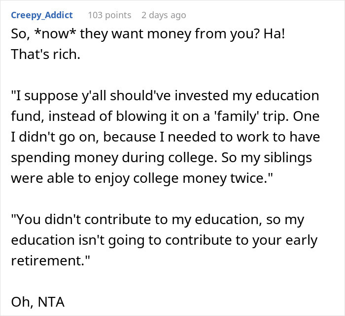 College Fund Wasted On Disney Trip Sparks Kid’s Quiet Rebellion, Parents Face It Years Later College Fund Wasted On Disney Trip Sparks Kid’s Quiet Rebellion, Parents Face It Years Later