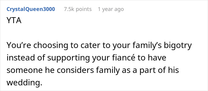 Text post with 7.5k points discussing wedding concerns about groom's best man, a trans friend.