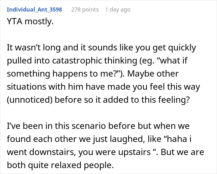 GF Wonders About Strength Of Relationship After BF Doesn&rsquo;t Come Looking For Her After 10 Minutes