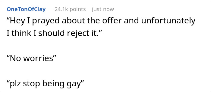Man Starts Pushing His Beliefs On His Office Manager By Text After Learning They&rsquo;re Gay