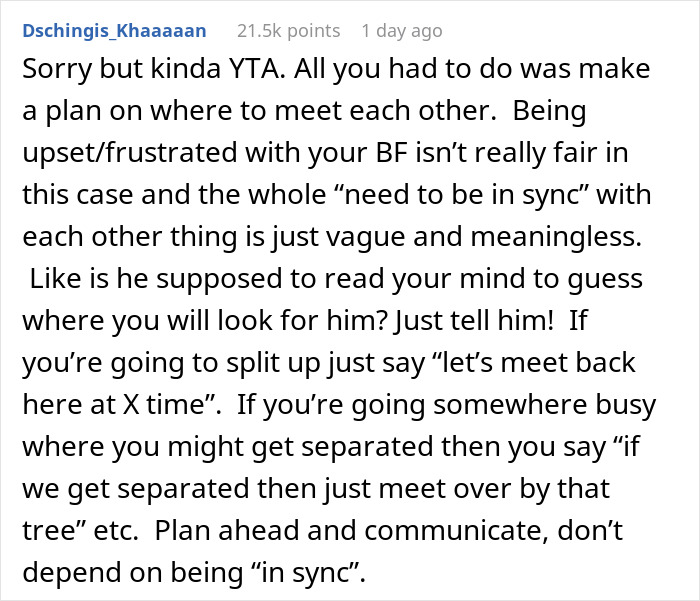 GF Wonders About Strength Of Relationship After BF Doesn&rsquo;t Come Looking For Her After 10 Minutes