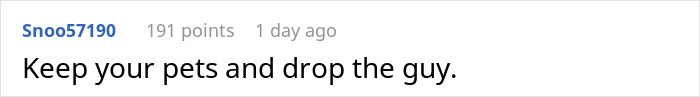 BF Expects GF To Give Away Her Pets To Move In With Him, She Considers Ending The Relationship BF Expects GF To Give Away Her Pets To Move In With Him, She Considers Ending The Relationship