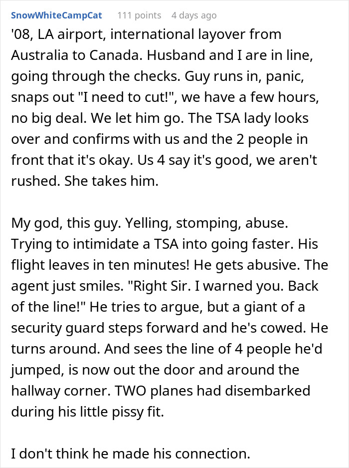 &ldquo;You Aren&rsquo;t Special&rdquo;: Entitled Family Attempts To Skip Massive Line, Faces Public Outrage