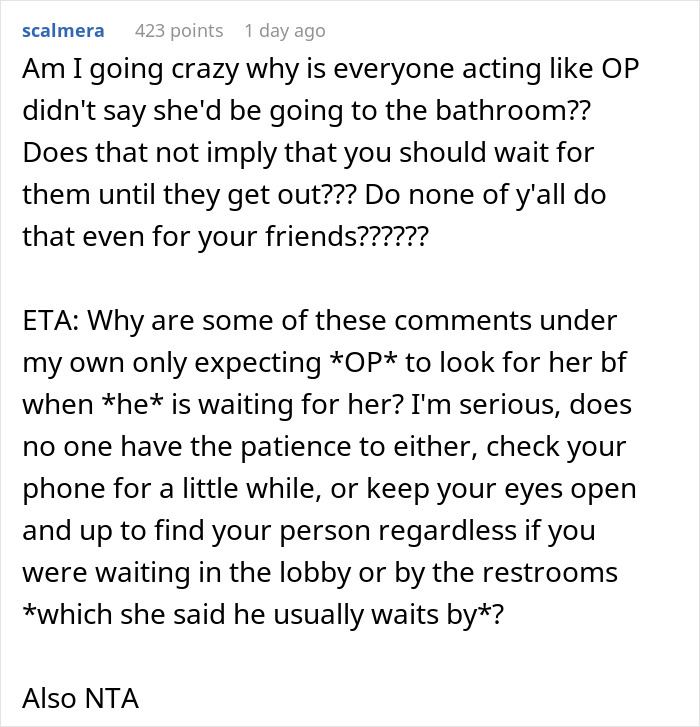 GF Wonders About Strength Of Relationship After BF Doesn&rsquo;t Come Looking For Her After 10 Minutes