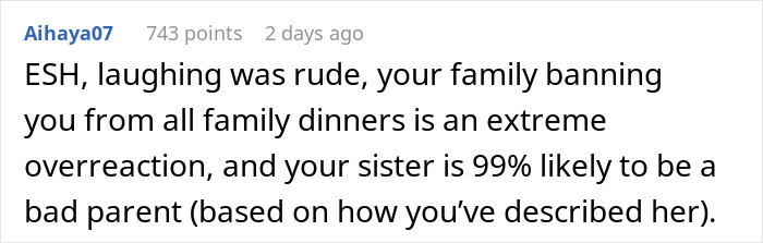 Woman Bursts Out Laughing At Name Sister Picked For Her Kid, Gets Banned From &ldquo;All Family Dinners&rdquo; 