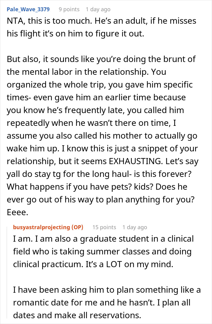 Guy Left Calling For Mommy&rsquo;s Help For A Second Time As GF Refuses To Miss Trip