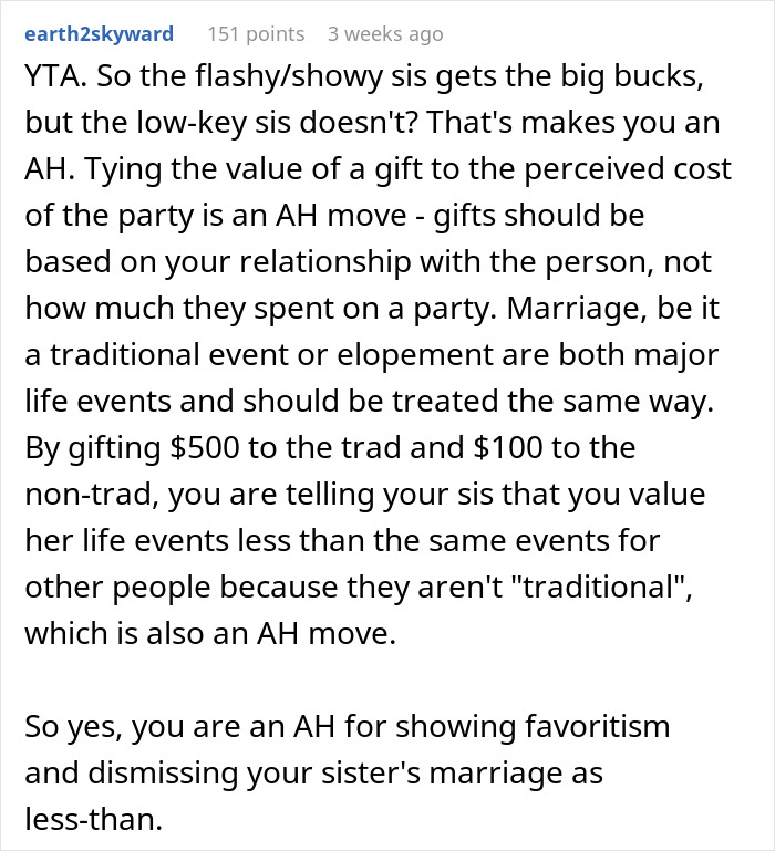 Drama Ensues After Woman Finds Out About A Wedding Gift Her Brother Got For Sister Drama Ensues After Woman Finds Out About A Wedding Gift Her Brother Got For Sister
