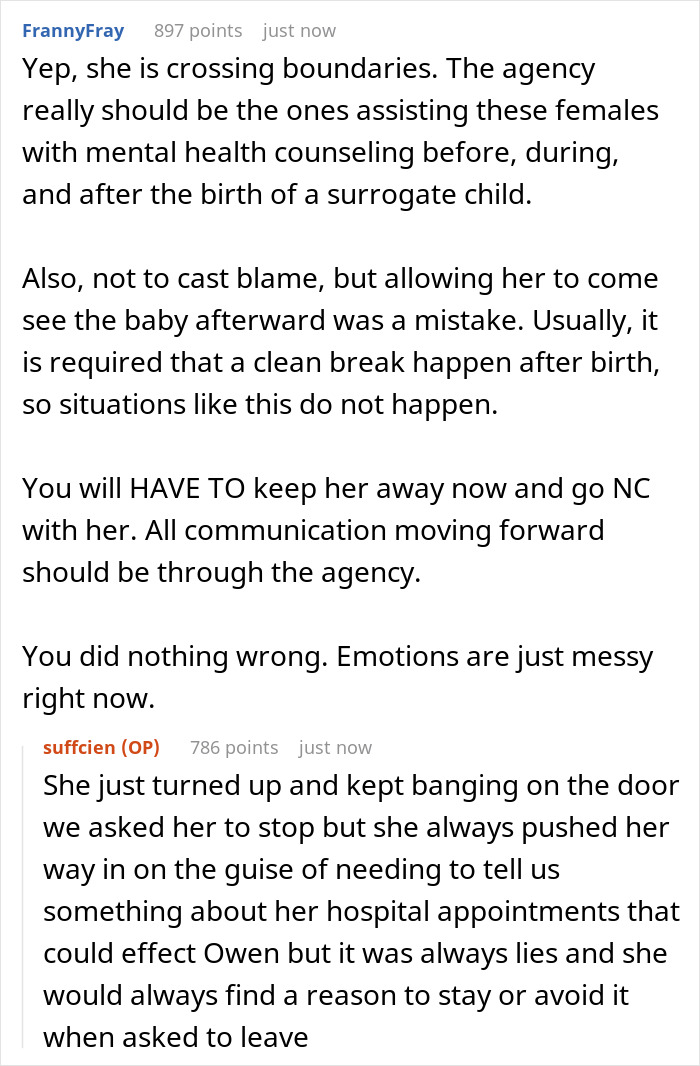 &ldquo;[Am I The Jerk] For Cutting Off My Surrogate After She Made Me and My Husband Feel Uncomfortable?&rdquo;