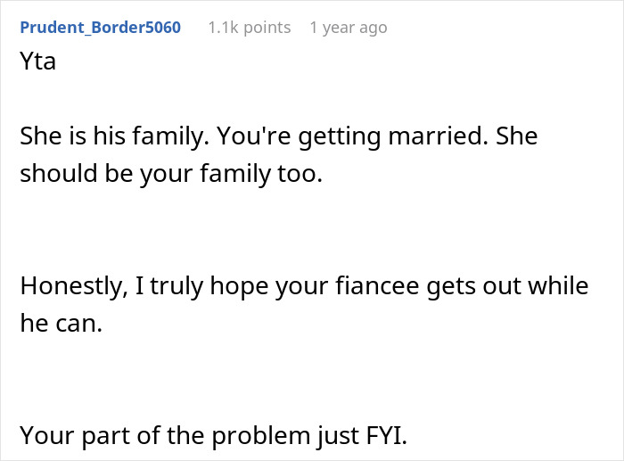 Reddit comment discussing bride's concern about groom&rsquo;s best man being a trans friend and suggesting potential wedding issues.