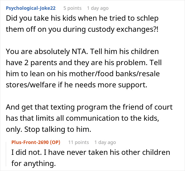 &ldquo;AITA For Reminding My Ex I&rsquo;m Only Responsible For Our Children And Not All Of His Kids?&rdquo;