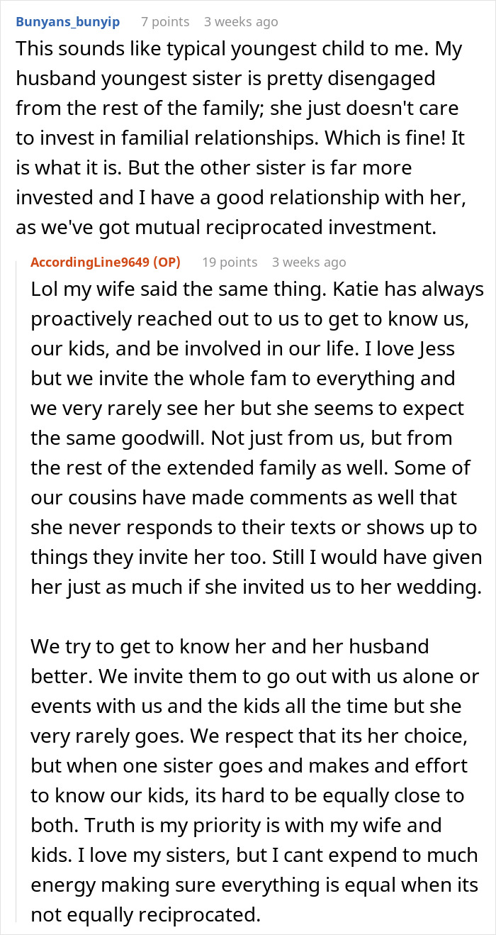 Drama Ensues After Woman Finds Out About A Wedding Gift Her Brother Got For Sister Drama Ensues After Woman Finds Out About A Wedding Gift Her Brother Got For Sister