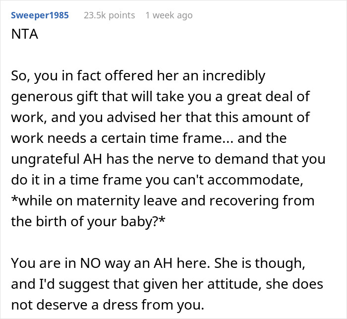 &ldquo;I Asked Her If She&rsquo;d Hit Her Head&rdquo;: Pregnant Dressmaker Refuses Bride&rsquo;s Demands, Drama Ensues