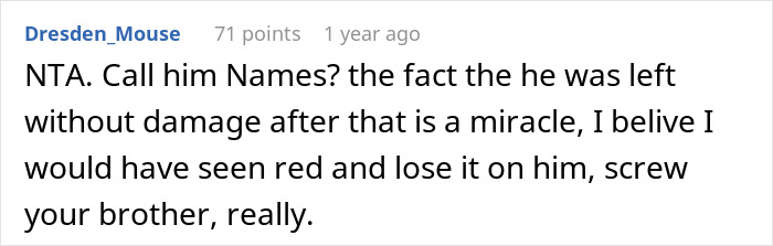 &ldquo;Inconsiderate, Insecure, Pompous&rdquo;: Brother's Thoughtless Gift Leads To Showdown At Dinner
