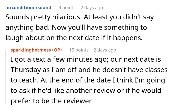 Woman Accidentally Texts A Detailed First Date Review And Rating To Her Date Woman Accidentally Texts A Detailed First Date Review And Rating To Her Date