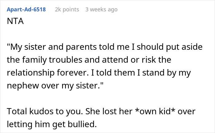 Teen Leaves Home In Protest Against Mom Marrying His Bully's Dad, Aunt RSVP's No Just To Back Him Teen Leaves Home In Protest Against Mom Marrying His Bully's Dad, Aunt RSVP's No Just To Back Him