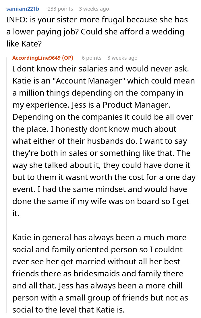 Drama Ensues After Woman Finds Out About A Wedding Gift Her Brother Got For Sister Drama Ensues After Woman Finds Out About A Wedding Gift Her Brother Got For Sister