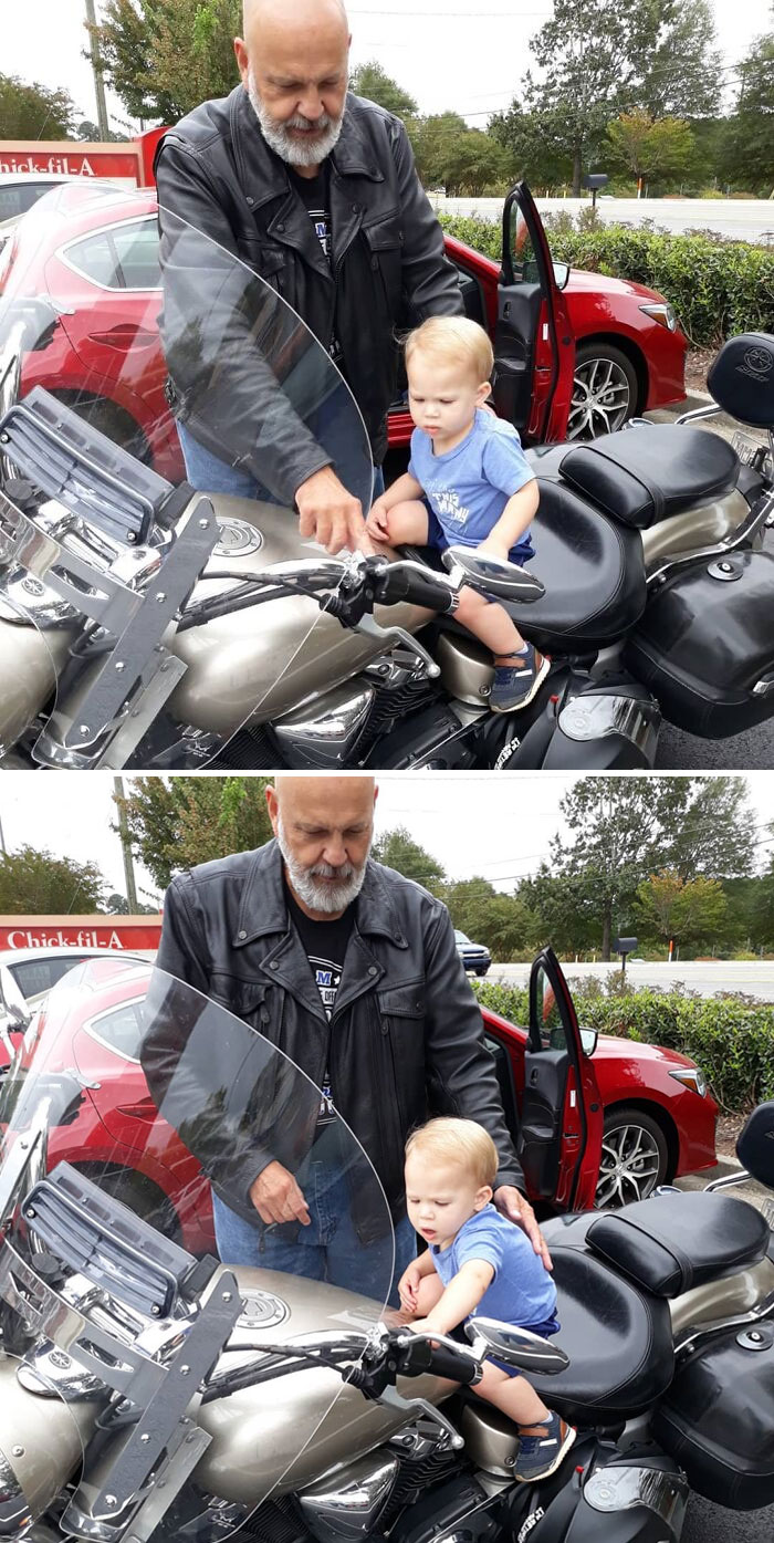 Ethan Says, "Grandpa, Let's Go For A Ride"