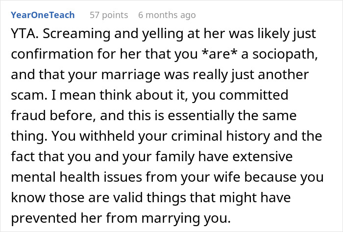 Man Screams At Wife After She Realizes His Secret Led To Their Kid's Sociopathic Actions