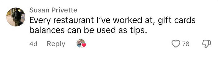 &ldquo;Tipping Is Out Of Control&rdquo;: Waitress Rejects 35% Gift Card Tip, Leaving Customer Confused