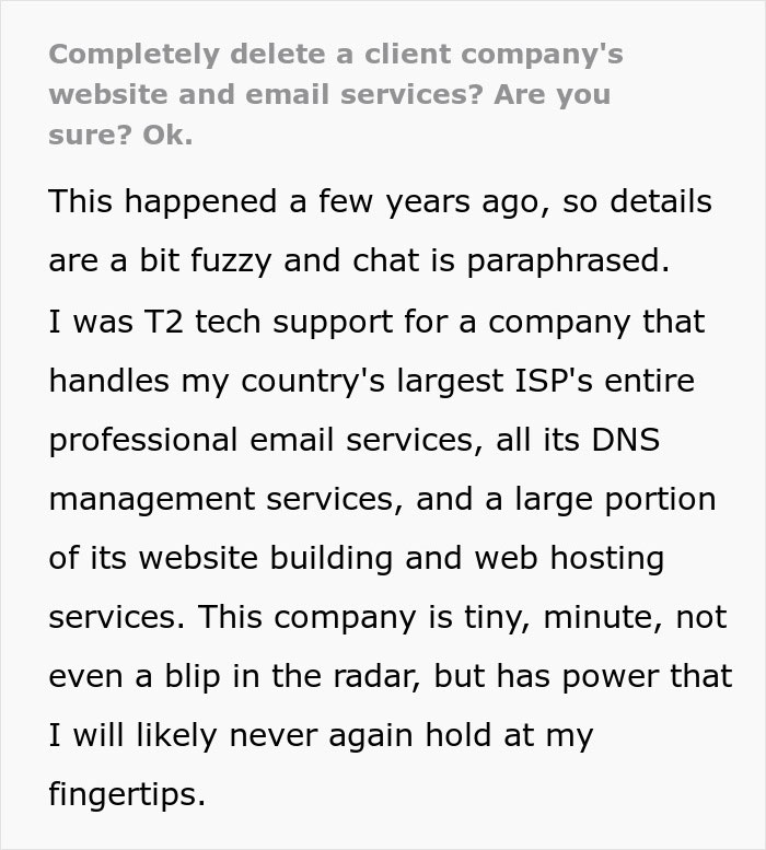 &ldquo;God, That Felt Good&rdquo;: Employee Makes Client Regret Not Trusting Their Knowledge By Doing As Told